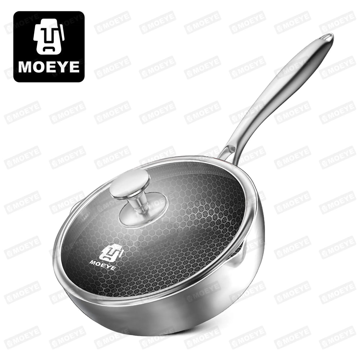 MOEYE Soup Pot 316L Antibacterial Stainless Steel Milk Pot 5 Layers Thickened Bottom Non-stick Cooking Pot Kitchen Saucepan