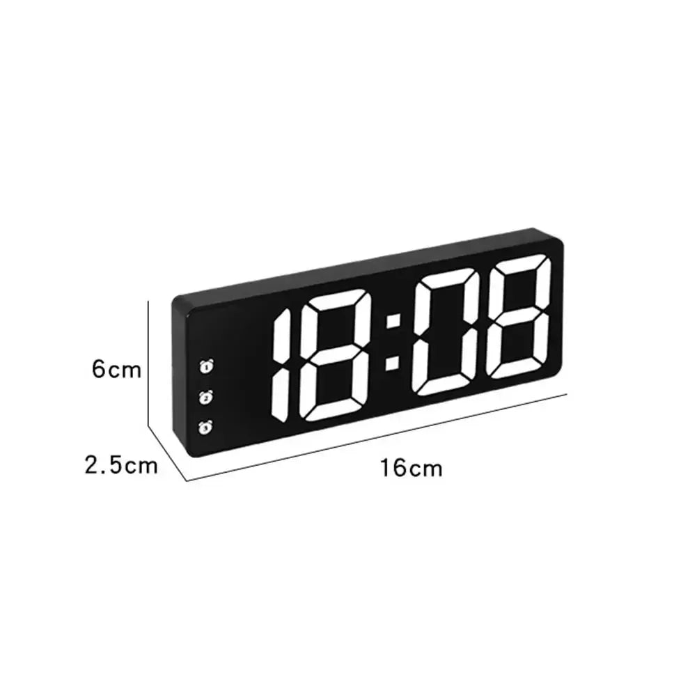 Color LED Wall Clock Electronic Product Eleksmaker Digital Clock Brightness Adjustable Number Consumer Electronics Alarm Clocks