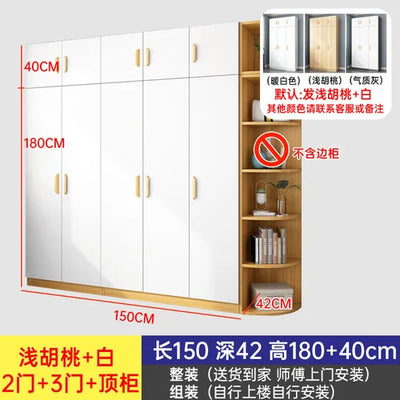 Luxury White Wardrobes Storage Hanging Room Organization Wardrobe Bedroom Wooden Ropero Armable De Ropa Home Furniture