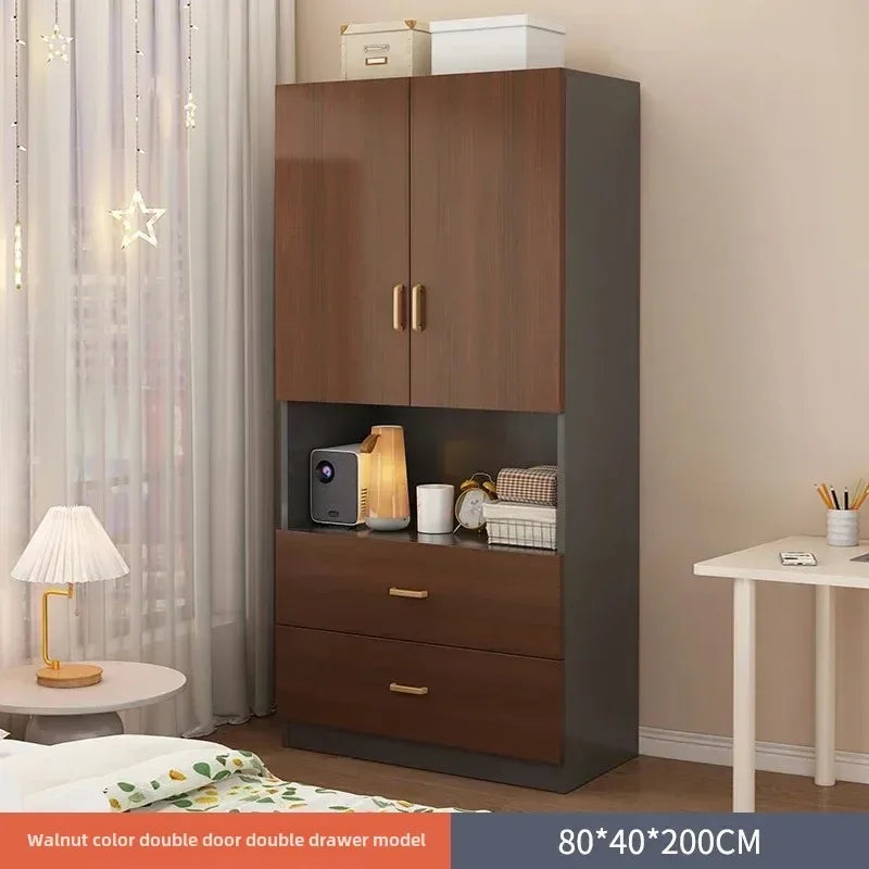 Wood Wardrobes Multifunction Storage Bedroom Designer Cupboard Clothes Drawer Vestidores Furniture