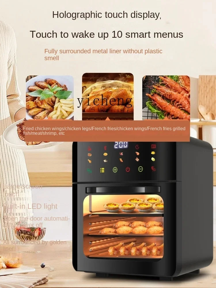 Tqh Visual Air Fryer Household Large Capacity Oven Microwave Oven All-in-One Machine