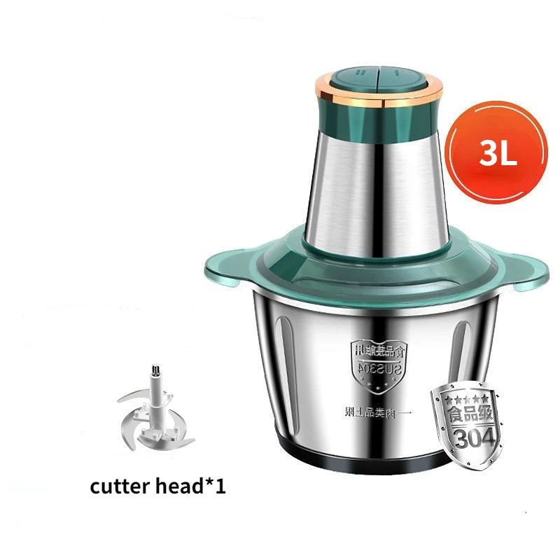 Electric Meat Grinder Chopper Stainless Steel Kitchen Machines Vegetable Crusher Slicer Machine Household Mixer Food Processors