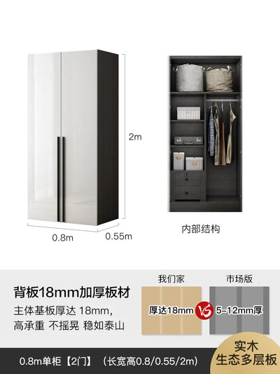 European Narrow Wardrobes Bathroom Ideas Garden Divider Bedroom Hotel Individual Rod Closet Luxury Guarda Roupa Wardrobes Closet