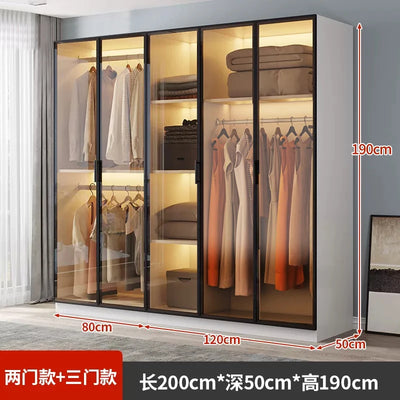 Organizer Partitions Wardrobe Mirror Cabinets Storage Cupboard Wooden Wardrobe Space Saving Cheap Cube Muebles Hotel Furniture