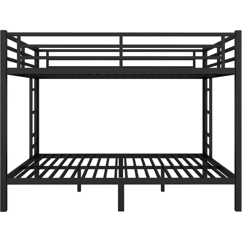 Bunk Bed Queen Over Queen, Heavy Duty Metal Bunk Bed Frame, Queen bunk Bed for Adults, Adult bunk beds Heavy Duty