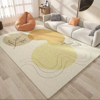 Washable Hot Sale Cute Warm Geometric Faux Cashmere Rug Living Room Sofa Bedroom Bedside Rug Anti-slip and Dirty Resistant