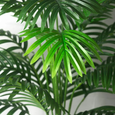 90-120cm Large Artificial Palm Tree Fake Tropical Plants Plastic Monstera Leaves Big Palm Tree Foliage for Home Garden Decor