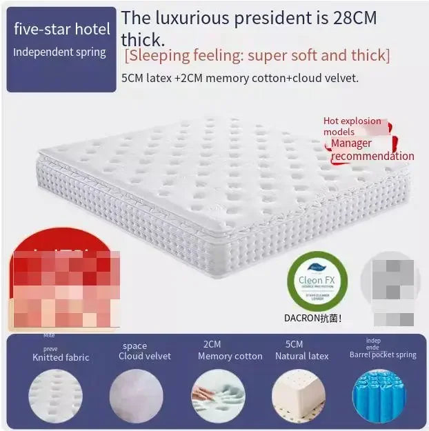 Springs Queen Size Mattresses Bedroom Luxury Double Single King Size Mattress Children Spring Soft Colchones Topper For Bed