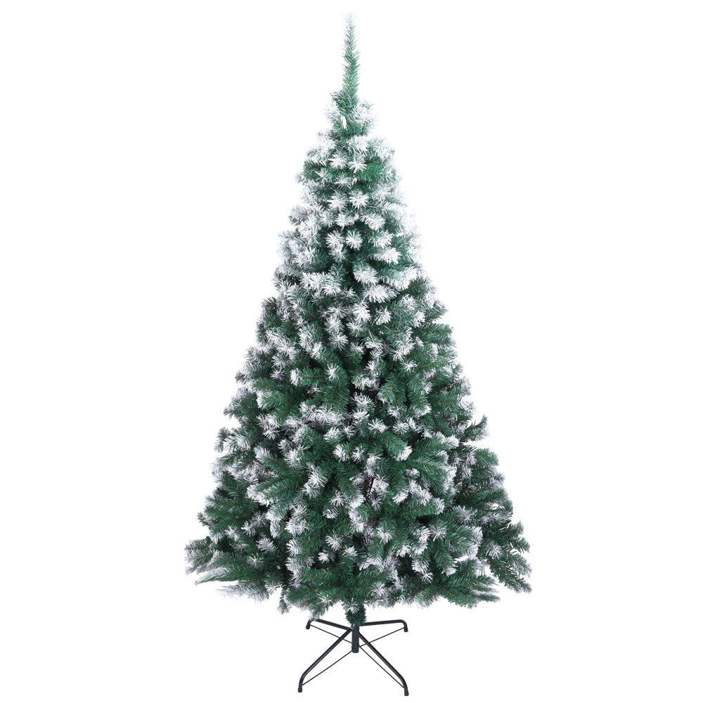 7FT Spray White PVC Christmas Tree 870 Branches