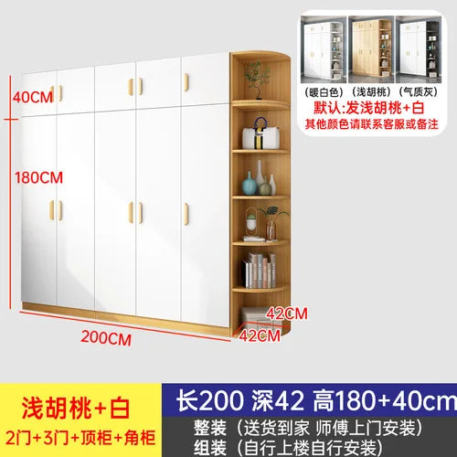 Luxury White Wardrobes Storage Hanging Room Organization Wardrobe Bedroom Wooden Ropero Armable De Ropa Home Furniture