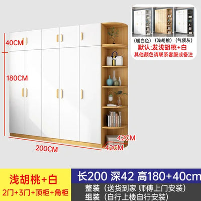 Luxury White Wardrobes Storage Hanging Room Organization Wardrobe Bedroom Wooden Ropero Armable De Ropa Home Furniture