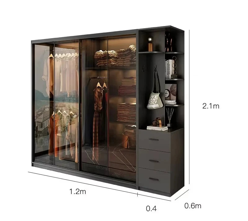 Minimalist Shelve Wardrobes Organizer Underwear Nordic Storage Open Closets Cabinet Modern Pedicure Guarda Roupa Home Furniture