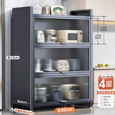 Floor Multi-layer Home Storage Cabinets Kitchen Furniture Nordic Kitchen Cabinets Rack Multi-functional Bowl Sideboard Cabinet Y