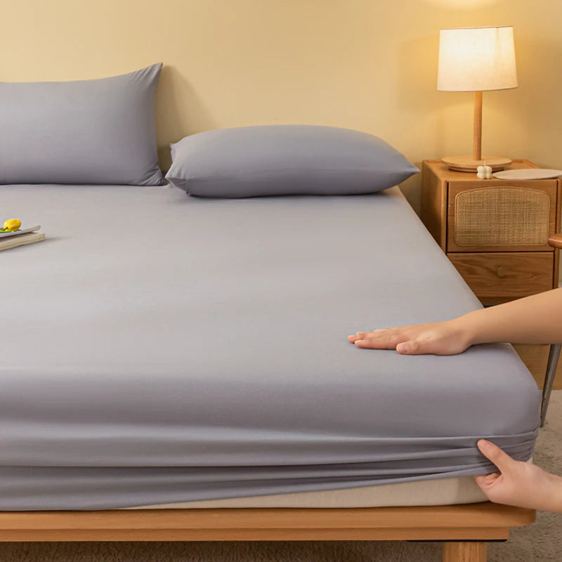 1 piece of solid matte bedsheet, light gray bedspread for bedroom, bedding (excluding pillowcases)