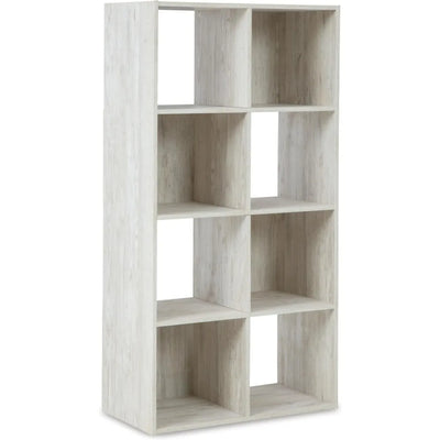 Paxberry Coastal 8 Cube Storage Organizer or Bookcase, Whitewash