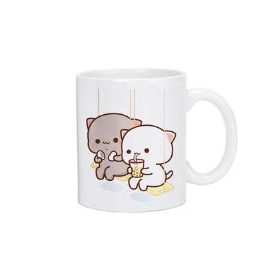 Panda Bear Bubu Dudu Coffee Milk Cup Mocha Cat Panda Bear Couple Christmas Mug Kawaii Cups Original Mugs Free Shipping Drinkware