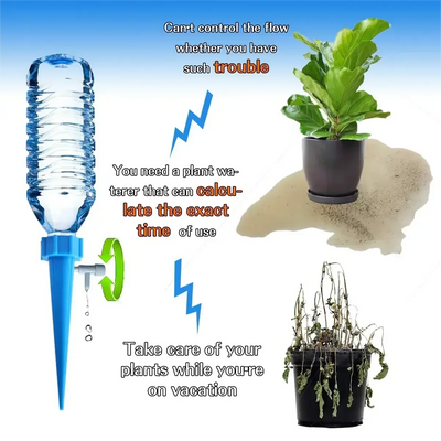 48-6-pack Self plant watering spike kit Garden adjustable automatic drip irrigation device automatic plant watering system