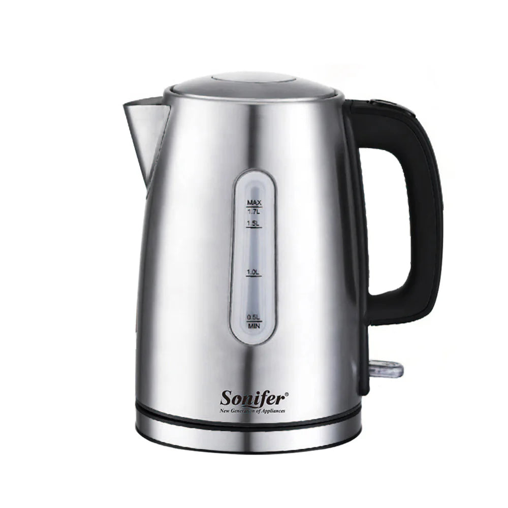 1.7L Electric Kettle Stainless Steel Kettle Cordless 2200W Household Kitchen Fast Heating Boiling Teapot Pot For Gift Sonifer