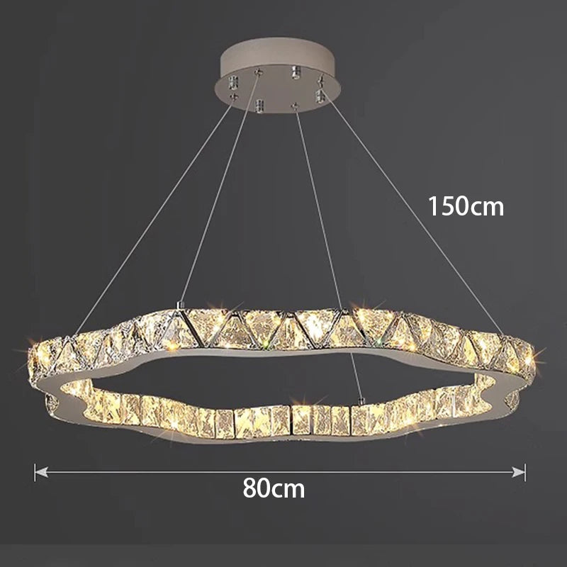 Modern home decoration crystal chandelier, stair Pendant lamp, living room Pendant lights, interior lighting