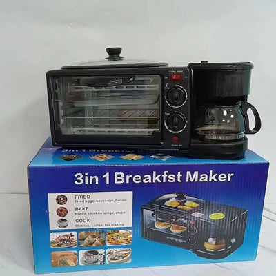 Four A Pizza Electrique Three In One Breakfast Machine Multifunctional Electric Egg Tart Baking Bread Electric Oven