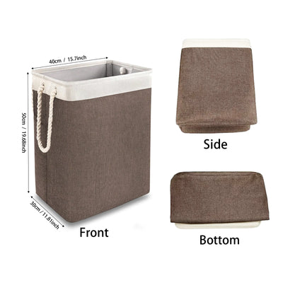 1/2pc Large Capacity Laundry Basket, Dirty Clothes Storage Basket, Fabric Basket Storage Bucket, For Home Bedroom Bathroom Room