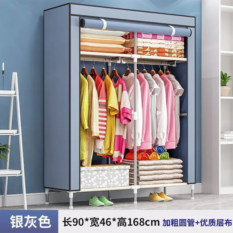 Wardrobe Simple Cloth Wardrobe Household Bedroom Assembly Cabinet Large Wardrobe Durable Simple Modern