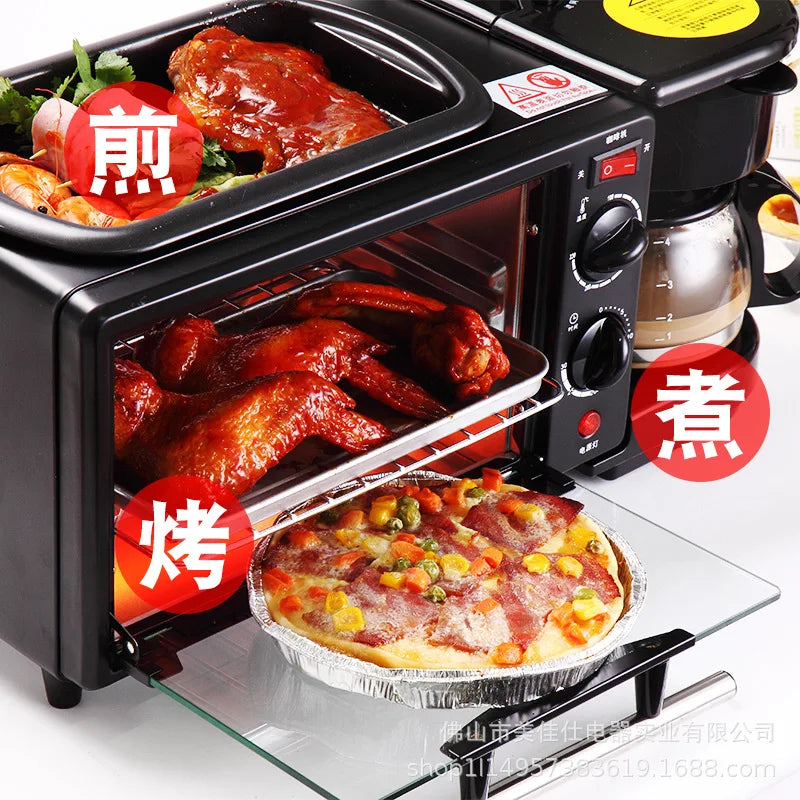 Multifunctional Breakfast Machine Toaster Sandwich Small Household Appliances Three In One Bread Maker