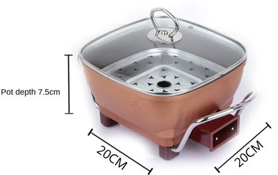 Multifunctional electric hot  heating pot wok electric cooking