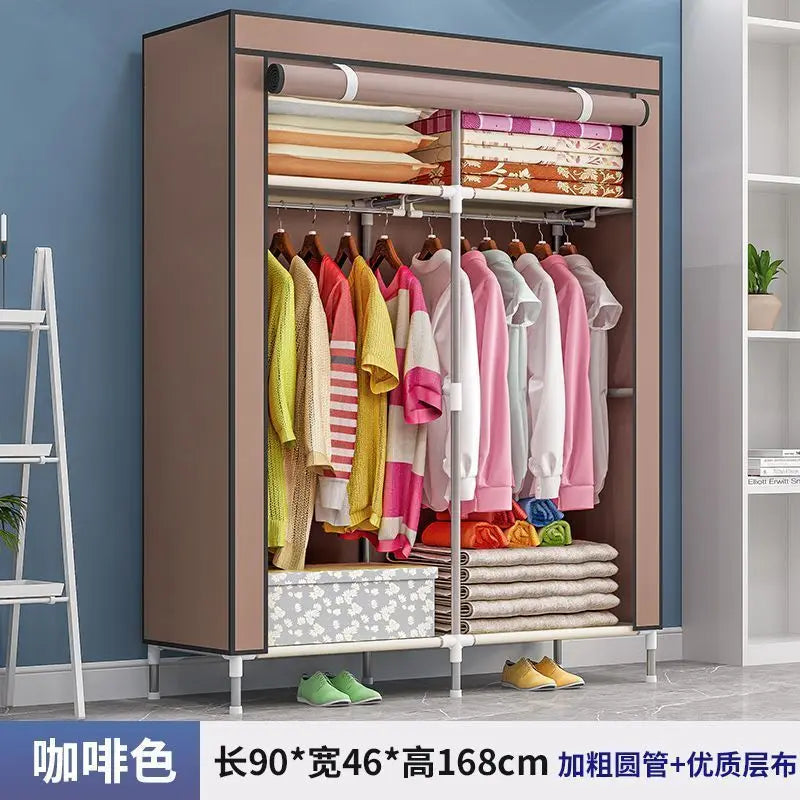 Wardrobe Simple Cloth Wardrobe Household Bedroom Assembly Cabinet Large Wardrobe Durable Simple Modern