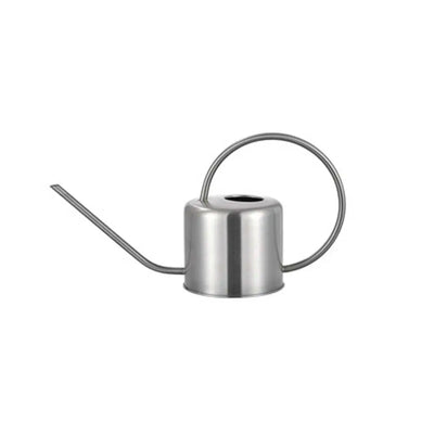 Rustproof Leakproof Watering Can Stainless Steel Large Capacity Watering Pot 1.3L Comfortable Long Spout Watering Can