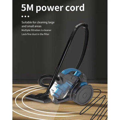 Household Vacuum Cleaner 2000W Multi-Purpose, Power Vacuum Type Wired Vacuum Cleaner with High Suction Powe