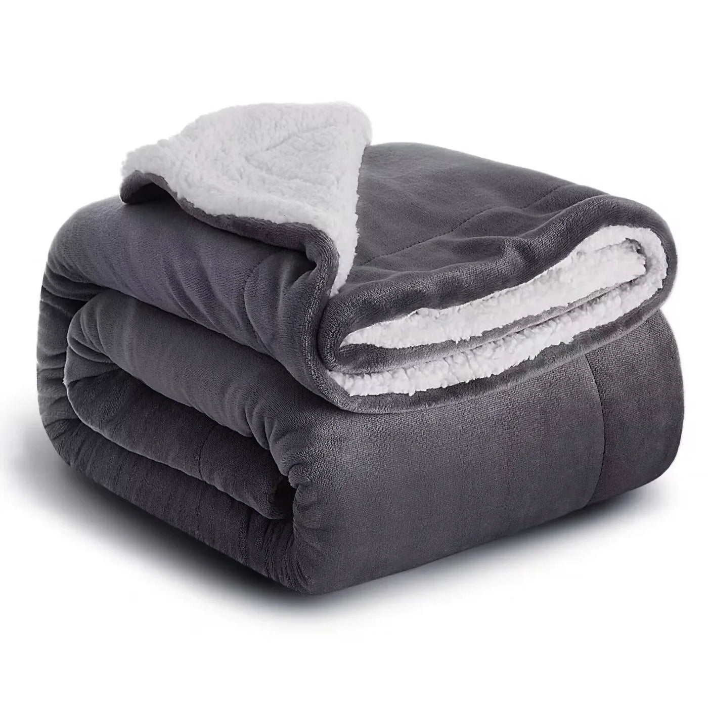 Large Sherpa Fleece Blanket Double Thick Soft Warm Bed Sofa Throw Blanket Double King Size Winter Warm Blankets