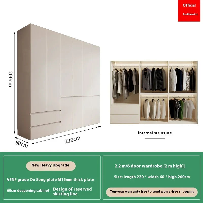 Big Cubes Tall Wardrobes Clothes Women Nordic White Cabinets Bedroom Wardrobes Armoire Wooden Guarda Roupas Bedroom Furniture