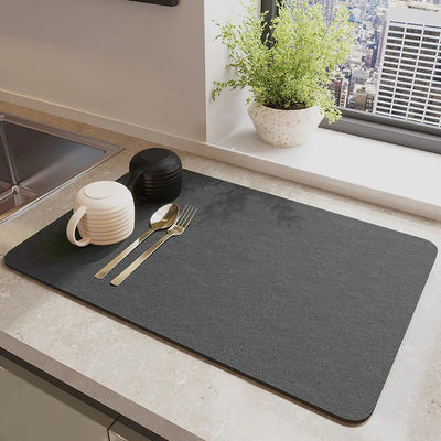 Large Kitchen Super Absorbent Mat Coffee Dish Draining Mat Drying Mat Quick Dry Bathroom Drain Pad Kitchen Faucet Placemat