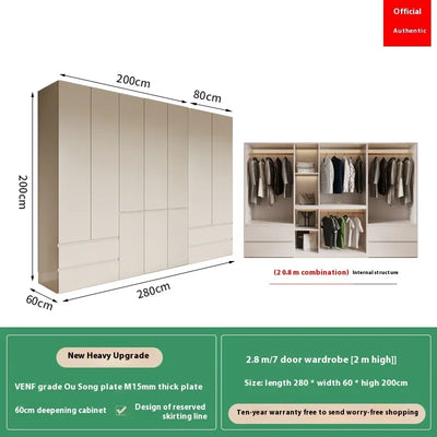 Big Cubes Tall Wardrobes Clothes Women Nordic White Cabinets Bedroom Wardrobes Armoire Wooden Guarda Roupas Bedroom Furniture