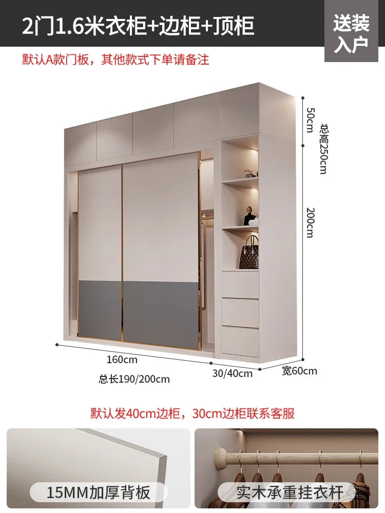 Nordic Drawer Wardrobes Multilayer Doors Modern Open Closets Room Wardrobes Drawers Shelf Armoire De Rangement Bedroom Furniture