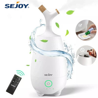 SEJOY Ultrasonic Humidifiers For Home Bedroom Room Office Cool Mist Air Humidifier 5L