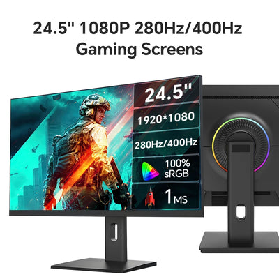 Anmite 24.5 inch Fast TN 400HZ PC gaming monitor 1MS FHD screen 280hz 1920*1080 PS4