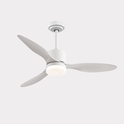 Modern Simple 42 Inch 52 Inch DC Motor Remote Control Long Blade Led Ceiling Fan with Light Living Room Dining Room Fan Light