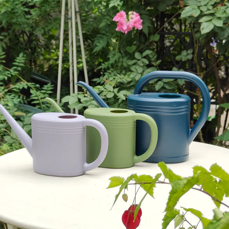 1/2L Watering Can Plastic Long Spout Kettle Nordic Style Garden Flower Pot for Indoor Outdoor Bonsai Plants Gardening Shower