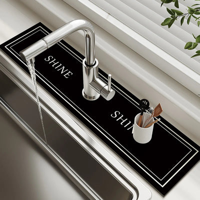 Diatomite Sink Faucet Drain Pad Absorbent Drying Mat For Kitchen Countertop Kitchen Sink Splash Mat Non-slip Table Mat