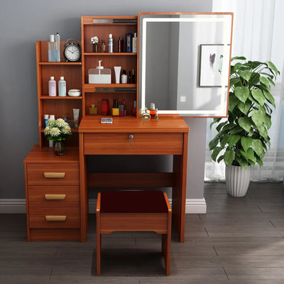 Dressing Table Small Apartment Dresser Modern Makeup Mirror Storage Cabinet 옷장