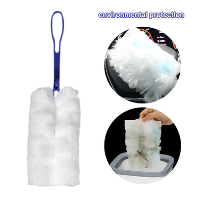 Disposable Duster Long/Short Handle Microfiber Duster Disposable Duster Refills Extendable Feather Duster for Car Furniture