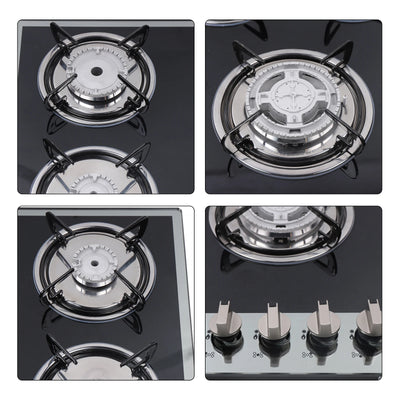 30.3" LPG/NG Gas COOKTOP Built-in 5Burner Stove Hob Cooktop Tempered Glass