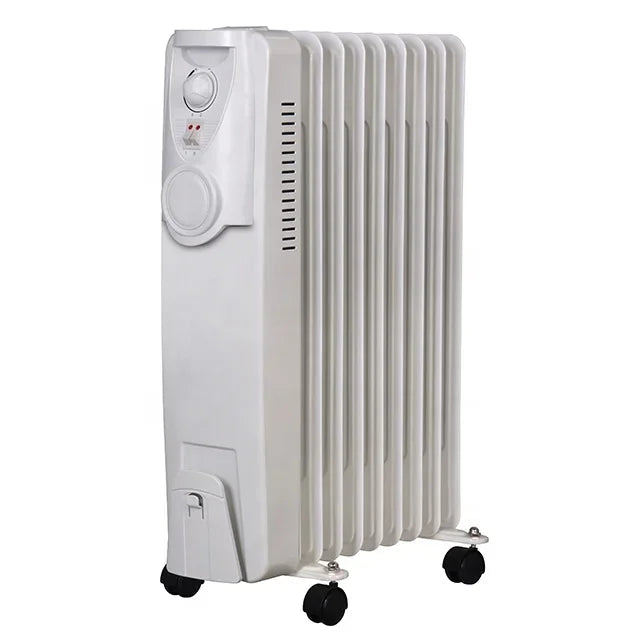 15fins 2500W  Portable Oil Radiator Room Winter Oil Filled Heating Electric Heaters For Overheat Protection