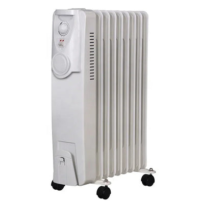 15fins 2500W  Portable Oil Radiator Room Winter Oil Filled Heating Electric Heaters For Overheat Protection