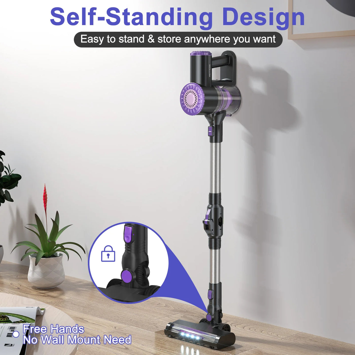 Vacuum Cleaner for Home Cordless Wireless Vacuum Cleaner with Powerful Suction Rechargeable Lightweight