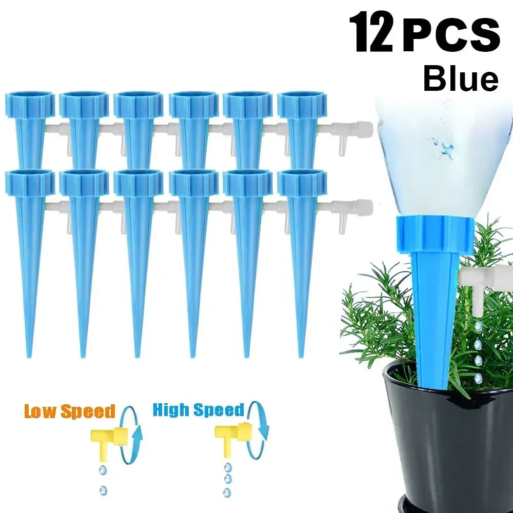 48-6-pack Self plant watering spike kit Garden adjustable automatic drip irrigation device automatic plant watering system