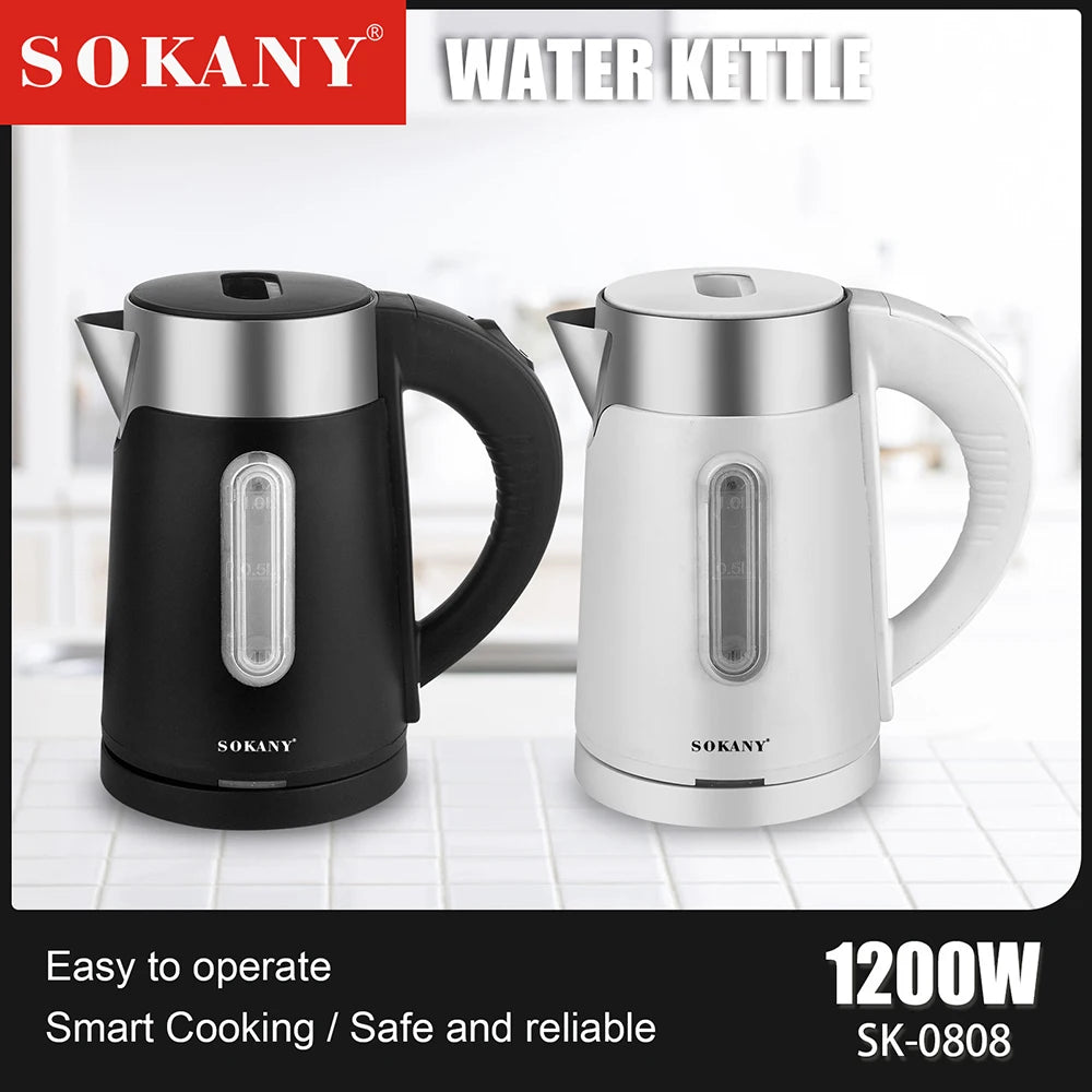 1L Electric Kettle for Travel, Home Hot Water Pot, Portable Electric Kettle Teapot, 1200W Fast Boiling, Automatic Power off