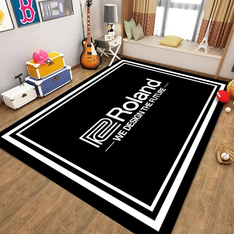 Electronic Drum Carpet Children's Carpet Living Room Coffee Table Mat Bedroom Carpet Shelf Drum Door Mat Home Non-slip Carpet